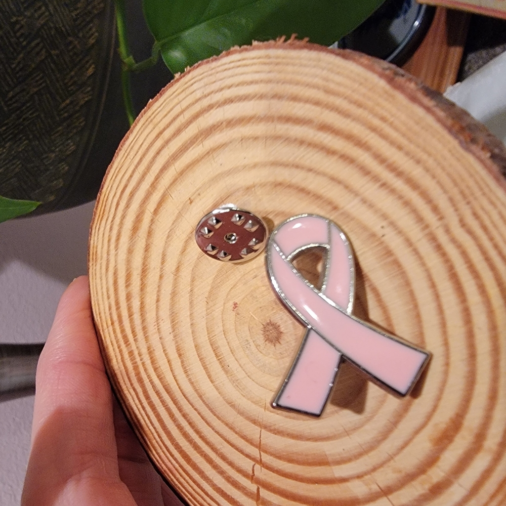 Pink Breast Cancer Awareness Ribbon Pin With Storage Box - Picture 6 of 15